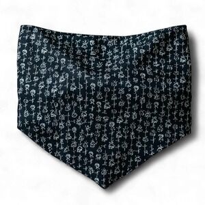 Urban Renewal Black Floral Bandana Top by Urban Outfitters Size S/M